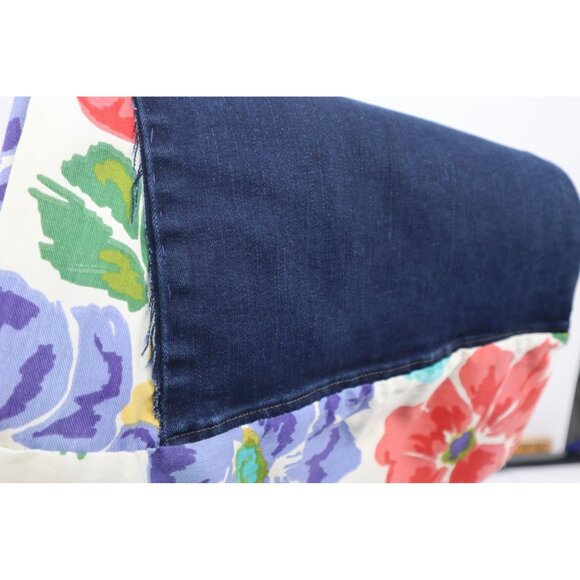 Levis 529 Bootcut Jeans Upcycled Reworked Boho Hipie Flared Size 16 Wide Legs - Picture 16 of 16